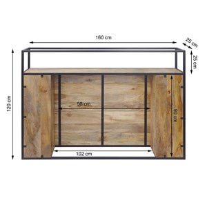 Tête de lit en manguier 160 cm armelle