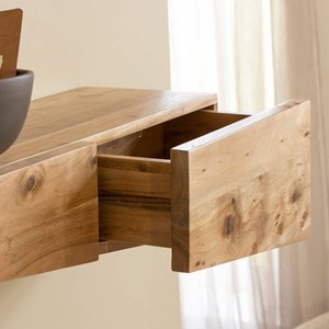 Etagère murale asymétrique en acacia