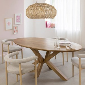 Table ovale bois de manguier