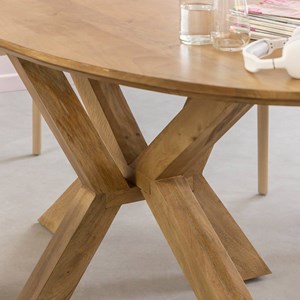 Table ovale bois de manguier