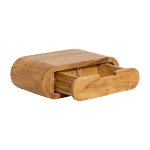 Chevet mural arrondi bois acacia