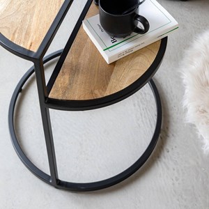 Bout canapé manguier métal