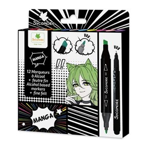 Manga - marqueurs a alcool + feutre fin