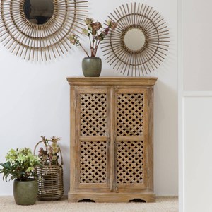 Buffet haut en bois de manguier rosa