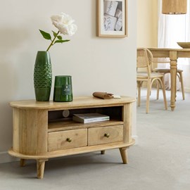 Petit meuble tv en bois de manguier