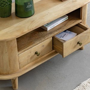 Petit meuble tv en bois de manguier