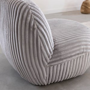 Fauteuil en velours gris