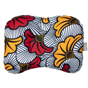 Coussin ergonomique bébé wax rouge 30