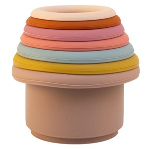 Jouet bain gobelets empilables silicone