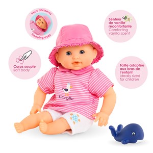 Poupon bébé bain océane
