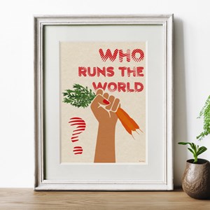 Poster - who runs the world