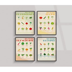 Poster - les 4 saisons de semis