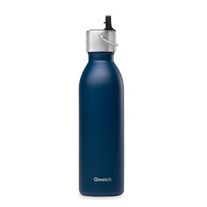 Qwetch bouteille isotherme active sport Bleu foncé