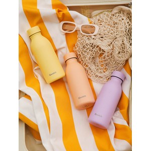 Qwetch bouteille isotherme icon abricot Orange