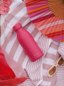 Qwetch bouteille isotherme icon magenta Bordeaux
