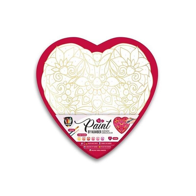 Peinture par numéros forme de