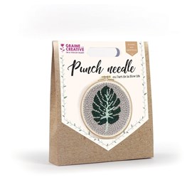 Diy   kit punch needle feuille g