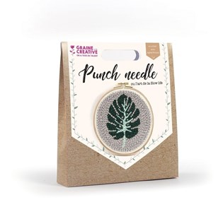 Diy   kit punch needle feuille g