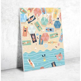 Peinture au numero a la plage gr