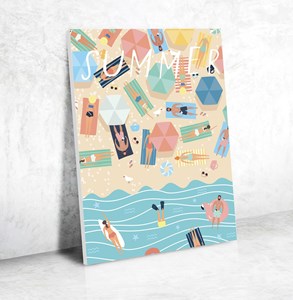 Peinture au numero a la plage gr