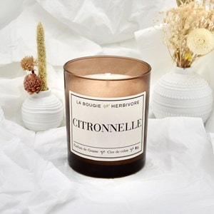 Bougie parfumée citronnelle 180g