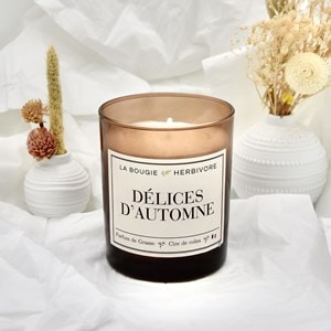 Bougie parfumée délices d'automne 180g