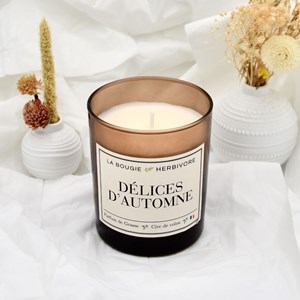 Bougie parfumée délices d'automne 180g