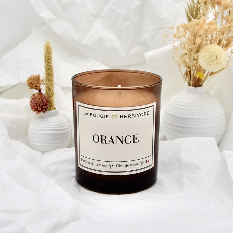 Bougie parfumée orange 180g