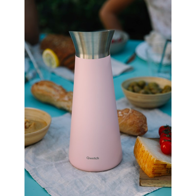 Qwetch Carafe isotherme inox Rose 1000ml
