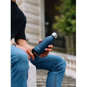 Qwetch bouteille inox one  bleu 500ml Bleu foncé