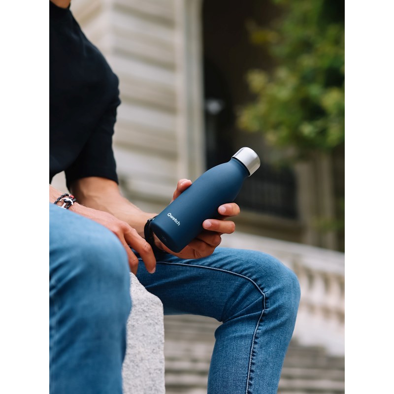 Qwetch bouteille inox one bleu 500ml