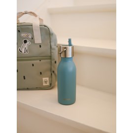 Qwetch bouteille isotherme inox - bleu