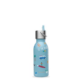 Qwetch bouteille isotherme inox - bleu