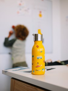 Qwetch bouteille isotherme inox curry Jaune