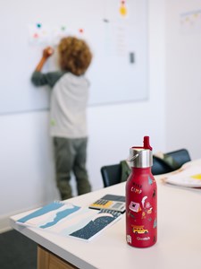 Qwetch bouteille isotherme inox grenat Rouge