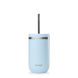 Qwetch cold cup isotherme inox bleu