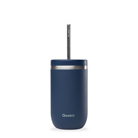 Qwetch cold cup isotherme inox bleu nuit