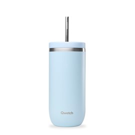 Qwetch cold cup isotherme inox bleu