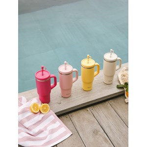 Qwetch travel cup isotherme inox  rose Rose