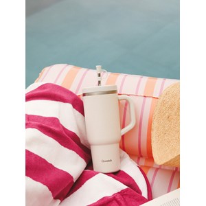 Qwetch travel cup isotherme inox  sable Beige