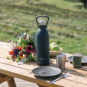 Qwetch bouteille isotherme titan  carbon Gris