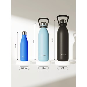 Qwetch bouteille isotherme titan  bleu Bleu