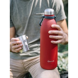 Qwetch bouteille isotherme titan  rouge