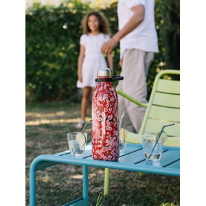 Qwetch bouteille isotherme titan rouge
