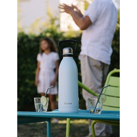 Qwetch bouteille isotherme titan - bleu