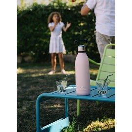 Qwetch bouteille isotherme titan - rose