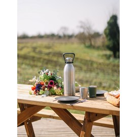 Qwetch bouteille isotherme titan - inox