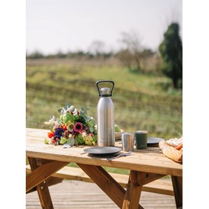 Qwetch bouteille isotherme titan - inox Argenté