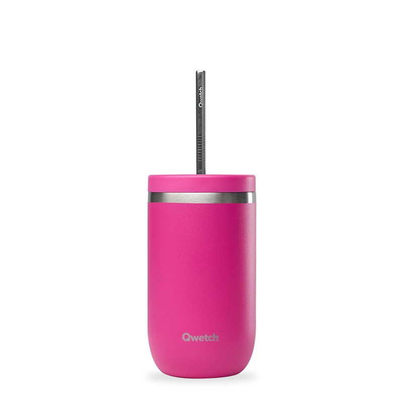 Qwetch cold cup isotherme inox magenta