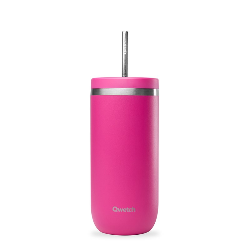 Qwetch cold cup isotherme inox magenta